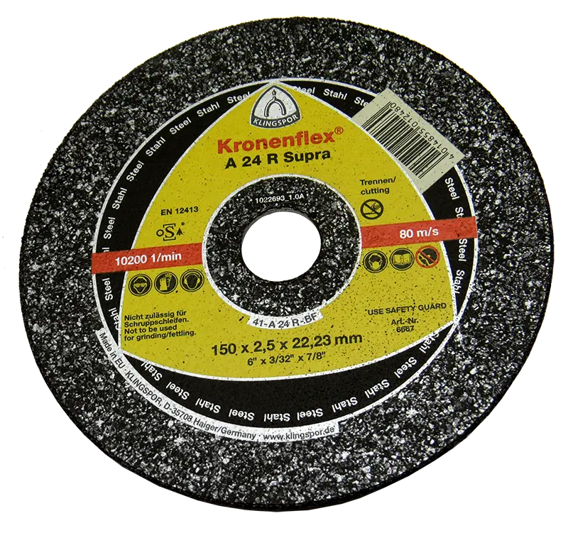 Круг відрізний Klingspor Kronenflex 150x2,5x22,23 А 24 R GER SUPRA