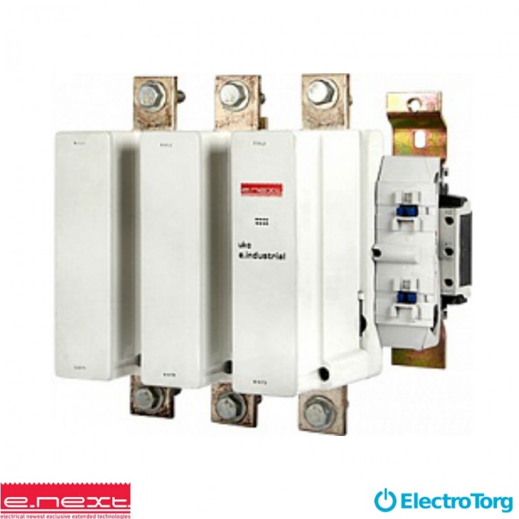 Контактор e.industrial.ukc.400.220, 400А, 220В, 2no+2nc, E-next