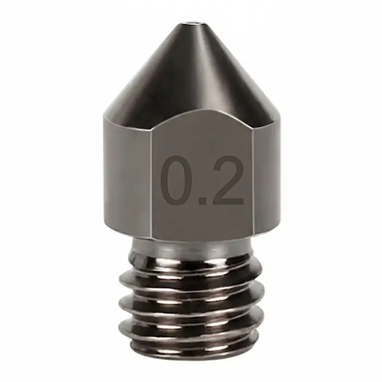 Сопло MK8 для Elegoo Neptune 3/ Creality Ender-3/ Prusa i3, 0.2мм, загартована сталь