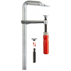 Фірмова суцільнометалева струбцина Bessey 120x60 з дерев'яною ручкою GZ12