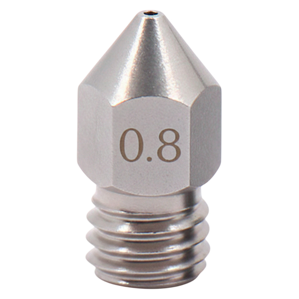 Сопло MK8 для Elegoo Neptune 3/ Creality Ender-3/ Anet A8(A6)/ Prusa i3, 0.8мм, нержавіюча сталь (B0909)