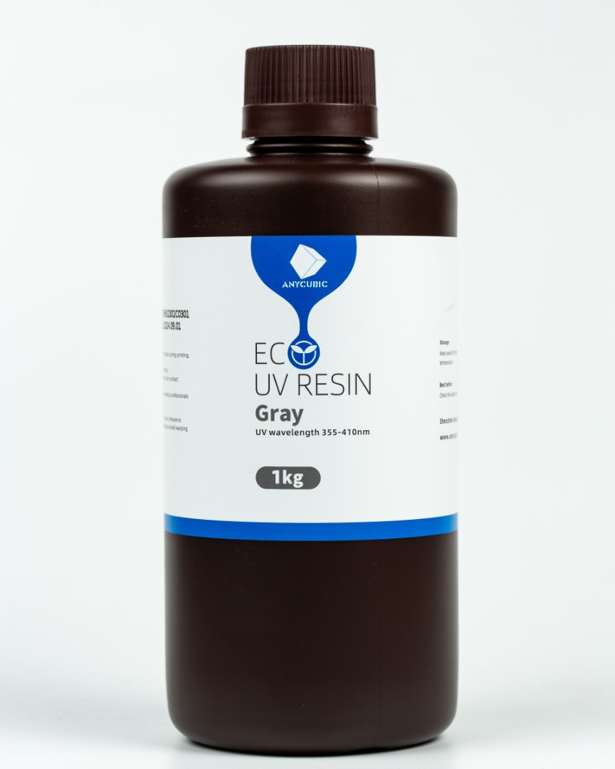 Фотополімерная смола Anycubic ECO Plant-Based UV Resin Сіра 1кг | Anycubic Eco Grey 1kg