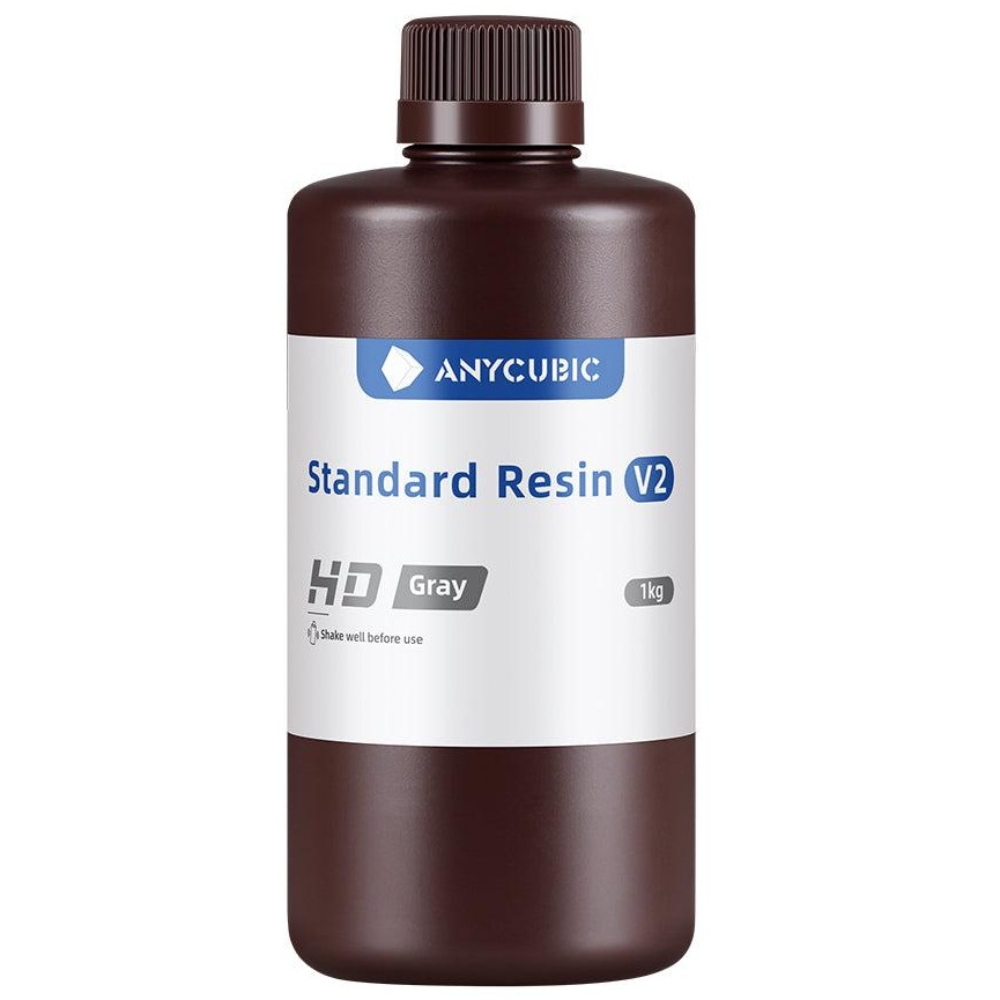 Смола фотополімерна Anycubic Standard Resin V2 HD, 1 кг, cіра