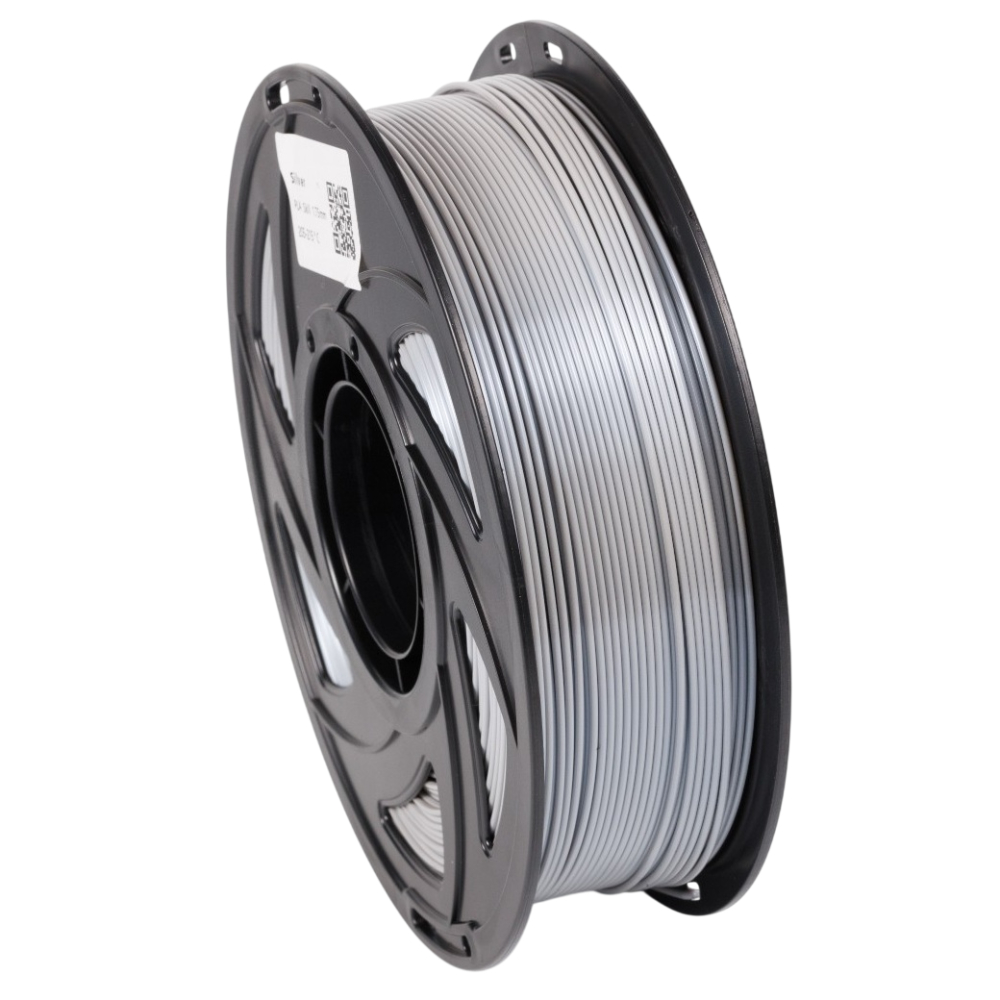 Філамент UA3D PLA Silk SILVER, 1.75мм, 1кг, сріблястий