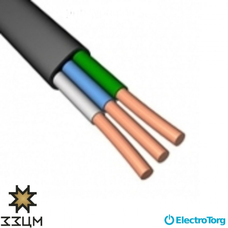 Провод ВВГ-П (0.66) 3х1,5 ЗЗЦМ Electro Cable Group (ECG)