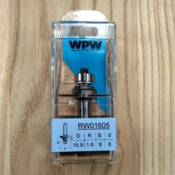 Фреза радиусна з нижнім підшипником R1,6 D15,9 d8 RW01605