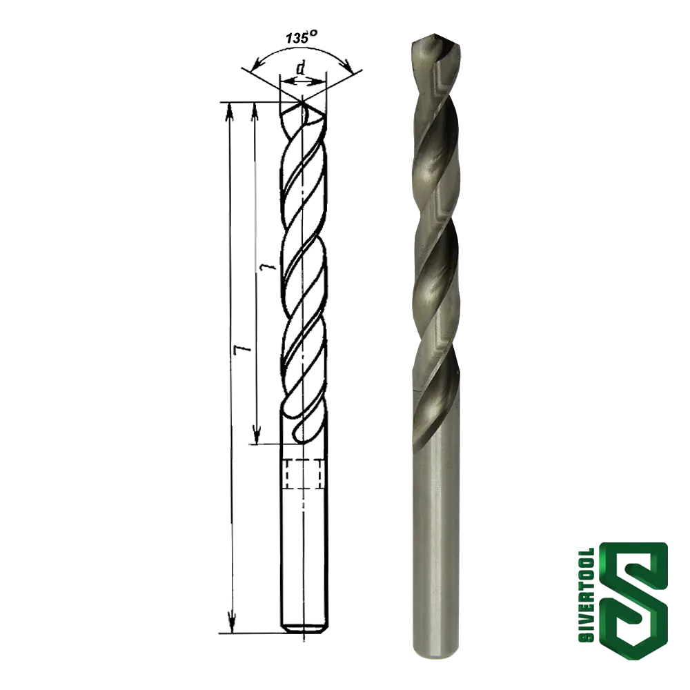 Свердло по металу 6 мм Р6М5 L139/91 "Sivertool"