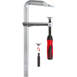 Фірмова суцільнометалева струбцина Bessey 100x60 з пластиковою рукояткою GZ10-2K