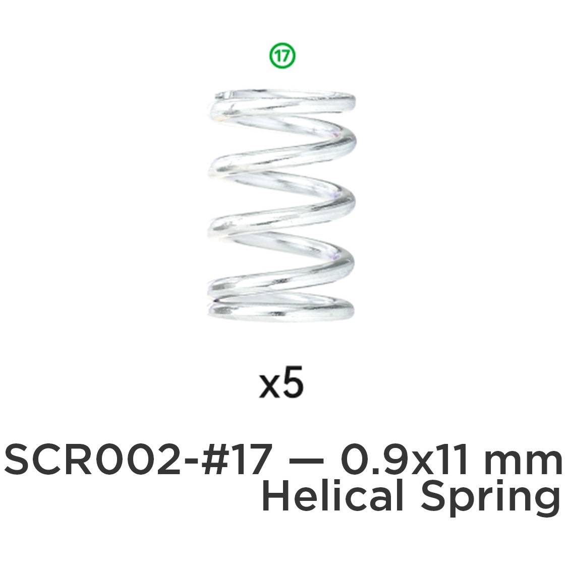 Набір гвинтів Bambu Lab X1/ P1 та AMS №17 Spring 0.9*11мм, (оригінал, SCR002-17)