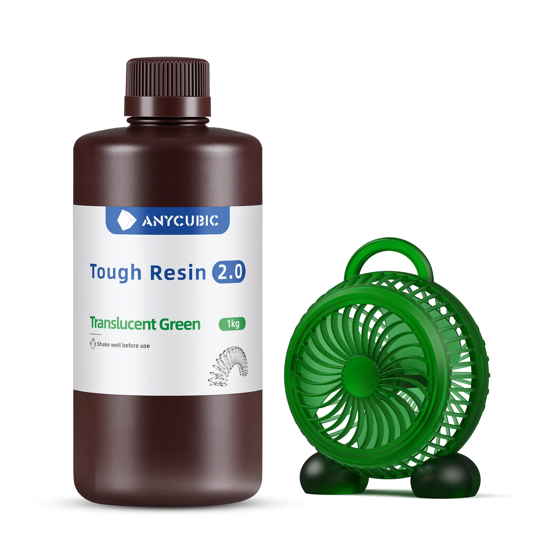Anycubic Tough Resin 2.0 Translucent Green