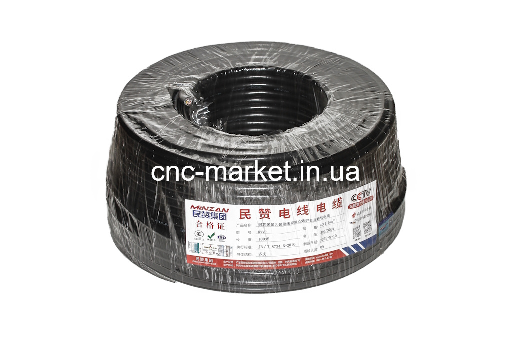 Кабель экранированный ZR-RVVP 4×1,5 mm²