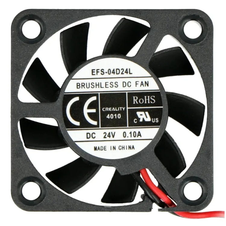 Вентилятор материнської плати для Creality Ender-3 V2, 4010, 24В 0.1A, (EFS-04D24L/ 4004110027)