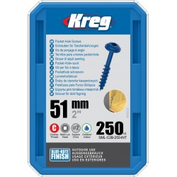 Саморізи Blue-Kote з головкою MAXI-LOC великий крок довжина 51мм 250шт