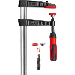 Фірмова чавунна струбцина Bessey 200x80 з пластиковою рукояткою TG20B8-2K