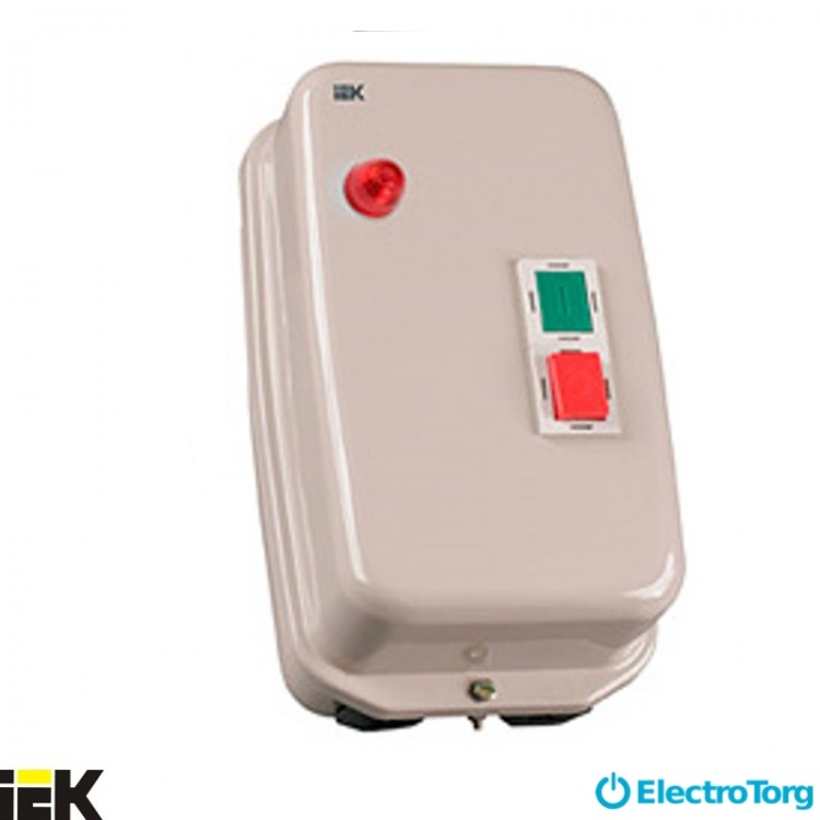 Контактор КМИ49562 95А в оболочке с индикатором Ue=230В/АС3 IP54 ИЭК (IEK)