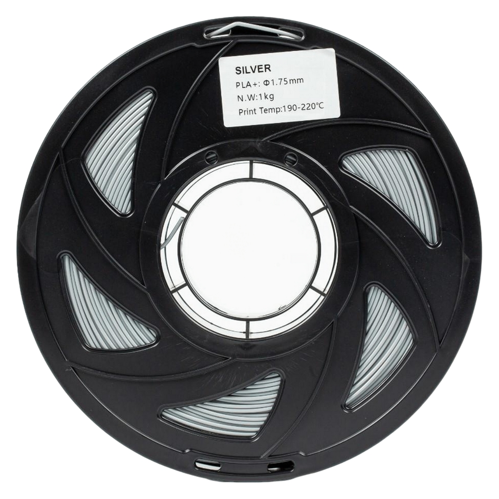 Філамент UA3D PLA+ Silver, 1.75мм, 1кг, сріблястий