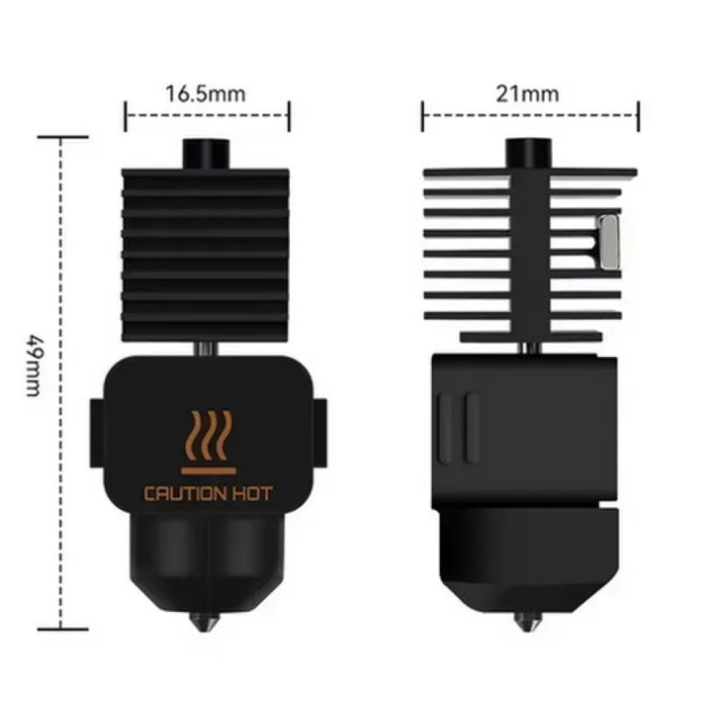 Хотенд Bambu Lab TZ A1/A1 mini 0.2 мм сталь з носком