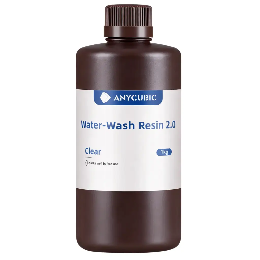 Смола фотополімерна Anycubic Water-Wash Resin+ 2.0, 1кг, прозора