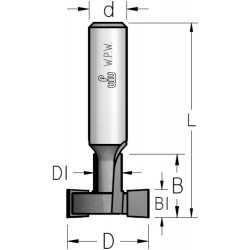 Фреза для Т-подібних пазів D28 В20,7 d12 MM28202