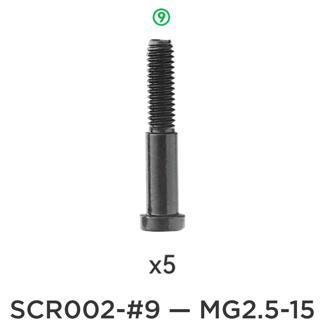 Набір гвинтів Bambu Lab X1/ P1 та AMS №9 MG2.5-15, (оригінал, SCR002-9)