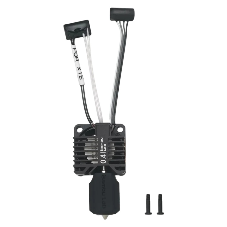 Хотенд для Bambu Lab X1E, cопло 0.4мм, загартована сталь, (FAH013)