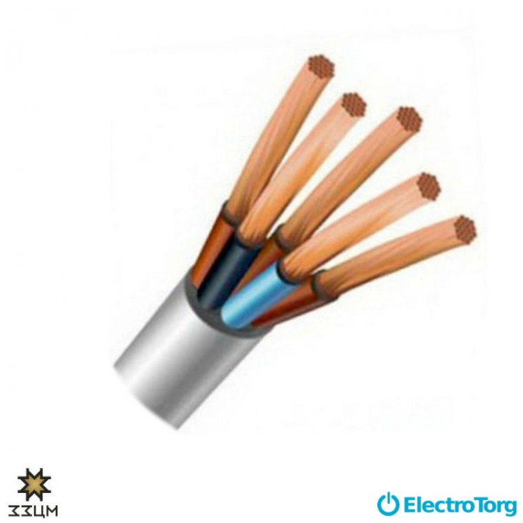 Провод ПВСнгд 5х1 ЗЗЦМ Electro Cable Group (ECG)