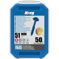 Саморізи Blue-Kote з головкою MAXI-LOC великий крок довжина 51мм 50шт