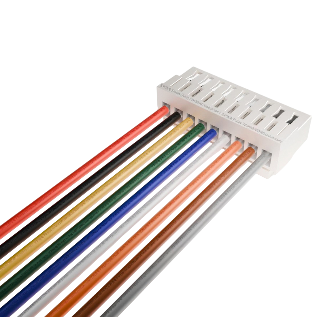 ПВХ кабель 28AWG із роз’ємом JST GH 1.25мм Female 9P, 300мм