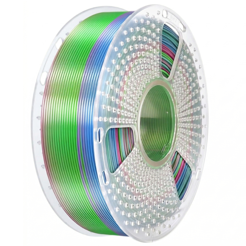 Філамент Sunlu Silk PLA+, 1.75мм, 1кг, веселка
