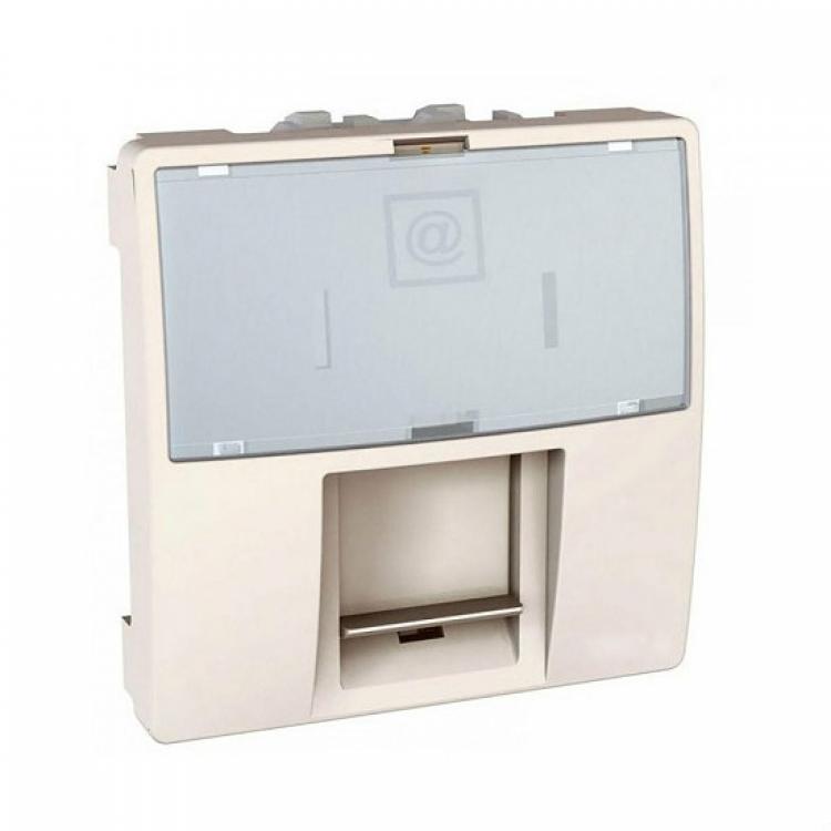 Розетка компьютерная 2M RJ45 5E (экран) Unica Schneider Electric (Шнейдер Электрик)