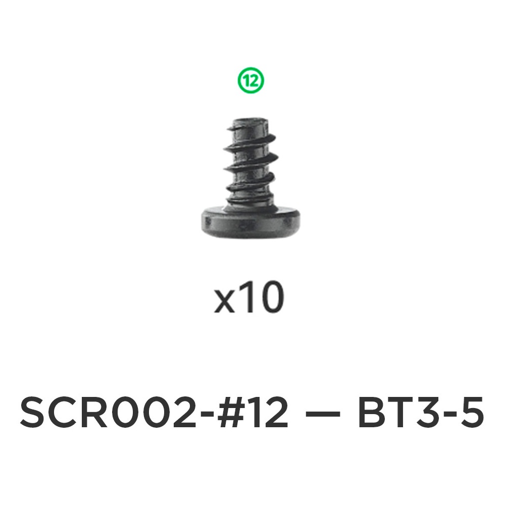 Набір гвинтів Bambu Lab X1/ P1 та AMS №12 BT3-5, (оригінал, SCR002-12)
