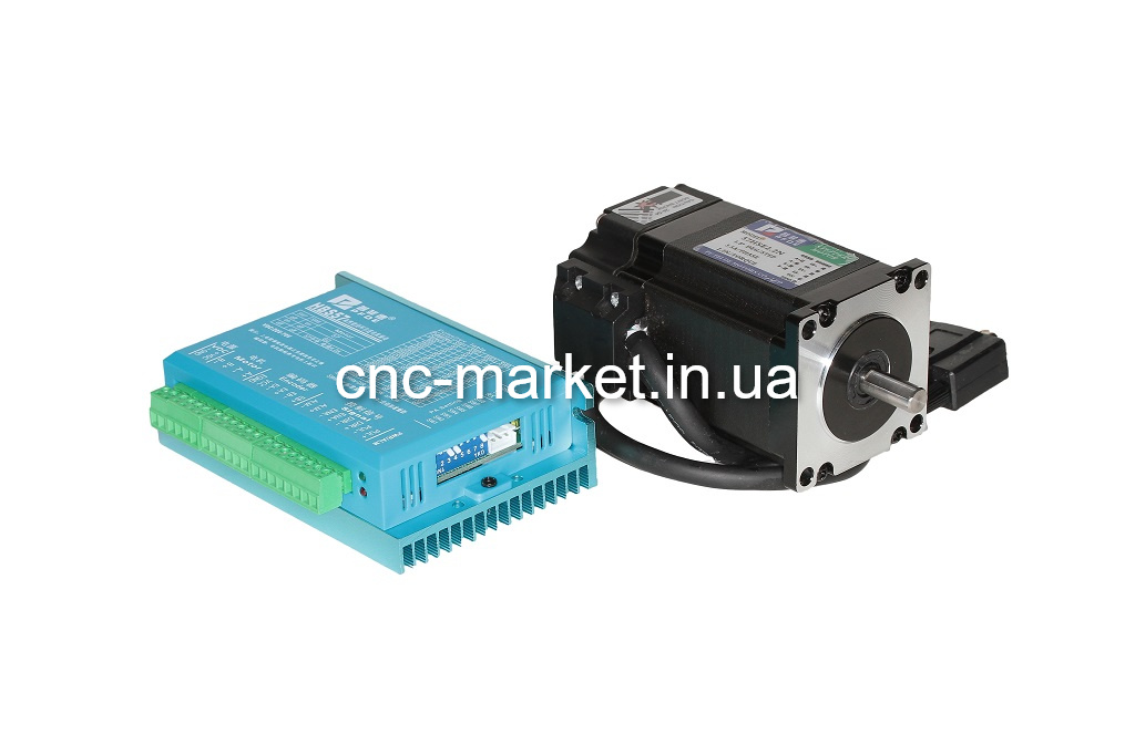 Шаговый двигатель типа 57HSE2.2N-D24 с гибридным серводрайвером HBS57