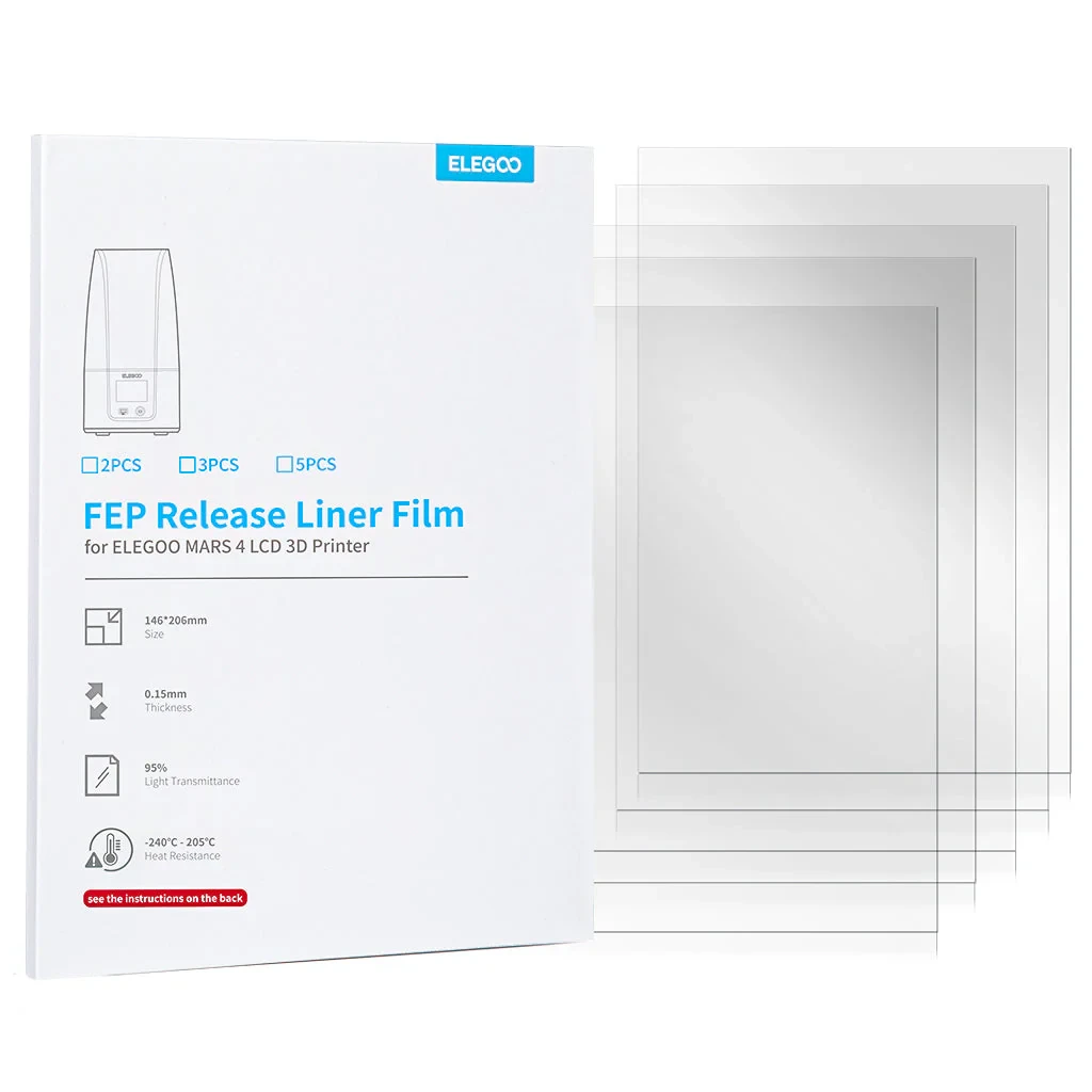 Плівка FEP для Elegoo Mars 4/ 5/ 5 Ultra, 146*206мм, 5 шт, (50.102.0092)