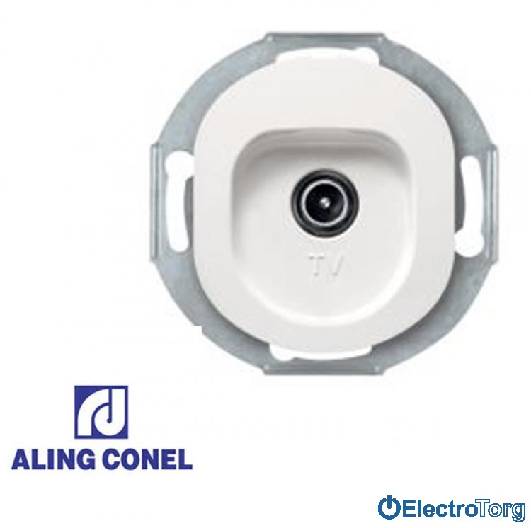 Розетка TV (белая) Aling - Conel Eon