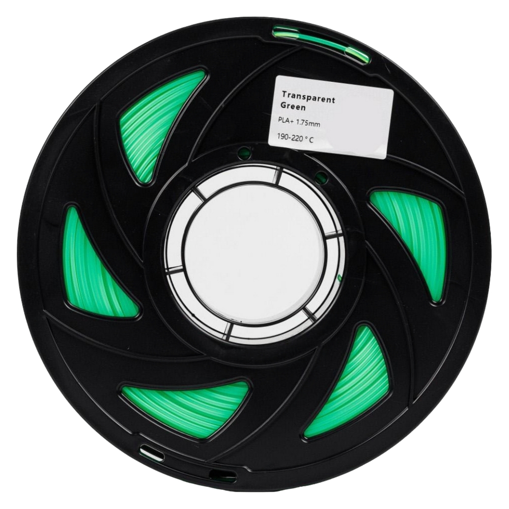Філамент UA3D PLA+ Transparent Green, 1.75мм, 1кг, прозоро-зелений