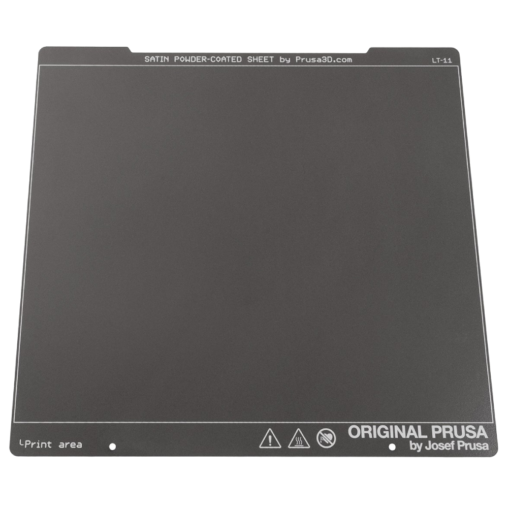 Пластина Prusa Satin Powder-coated Print Sheet, двостороння, з cатиновим покриттям, 254*240*0.5мм, (оригінал, 5360)