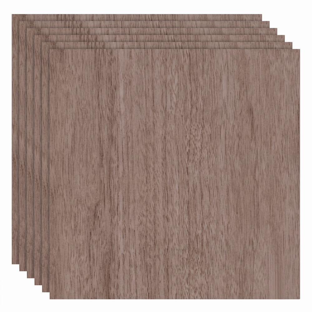Фанера шліфована Bambu Lab Black Walnut з чорного горіха, 300*300*3мм, 6 штук, (оригінал, YA003)