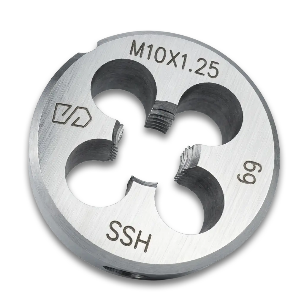 Плашка М10×1,25 HSS 6g DIN223 Form B