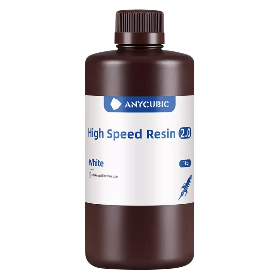 Фотополімерна смола високошвидкісна Anycubic High Speed Resin 2.0 White, 1 кг, біла