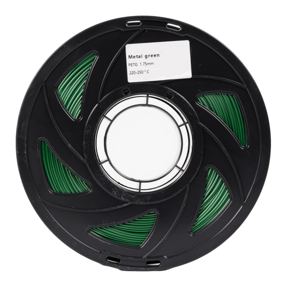 Філамент UA3D PETG Metal Green, 1.75мм, 1кг, зелений металік