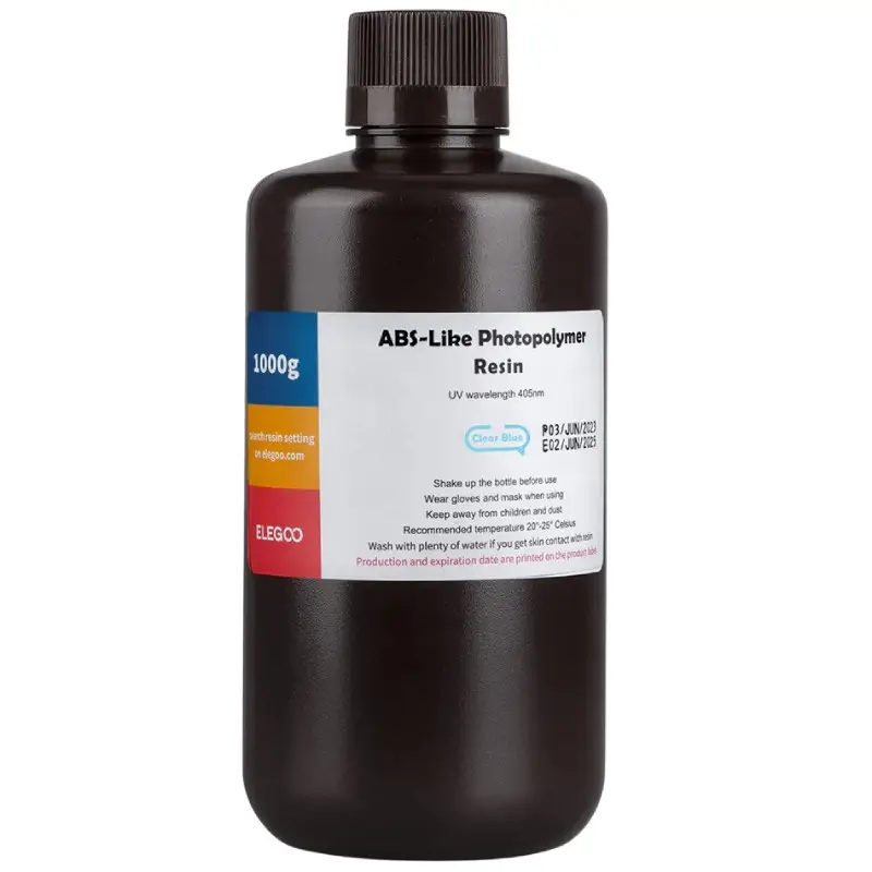 Фотополімерна смола Elegoo ABS Like Resin Clear Blue, 1кг, прозоро-синя
