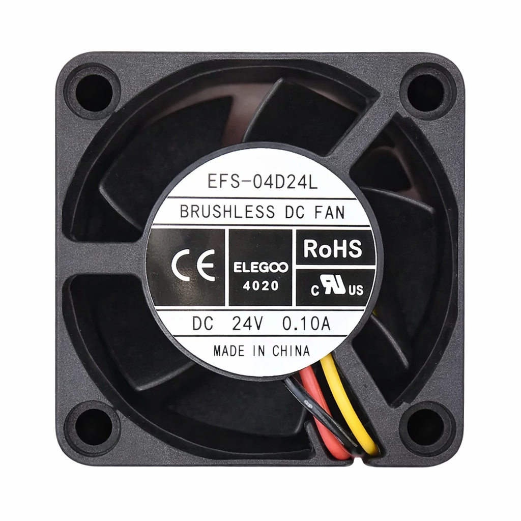 Вентилятор EFS-04D24L для Elegoo Centauri Carbon, 24В, 0.1А, безщітковий, 2.54-3pin, (оригінал, 04.203.0030)
