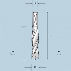 Глухе свердло D6 I30 L55,5 LH 02206055521