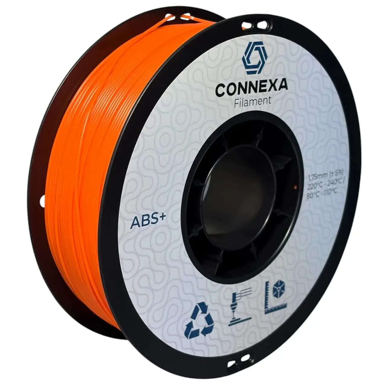 Філамент Connexa ABS+ Orange, 1.75мм, 1кг, помаранчевий