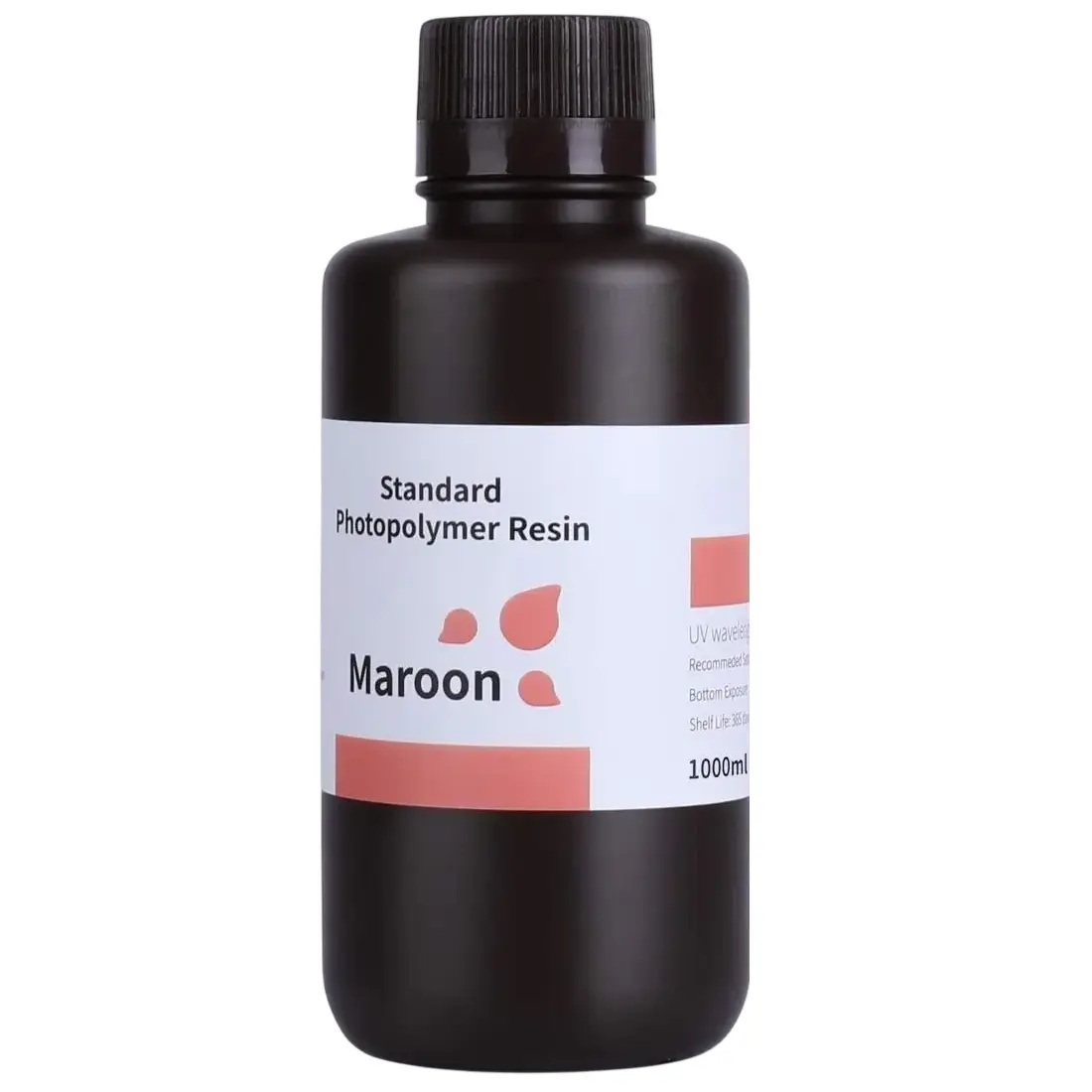 Фотополімерна смола Elegoo Standard Resin Maroon, 1кг, бордова