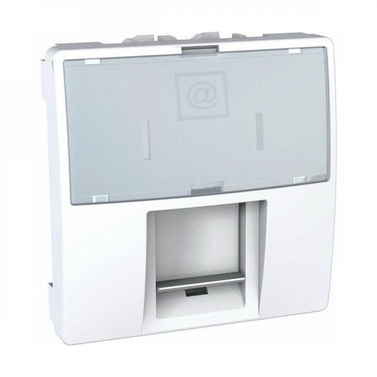 Розетка компьютерная 2M RJ45 5E Unica Schneider Electric (Шнейдер Электрик)
