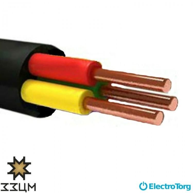Кабель ВВГнг з 3х2,5 ЗЗЦМ Electro Cable Group (ECG)