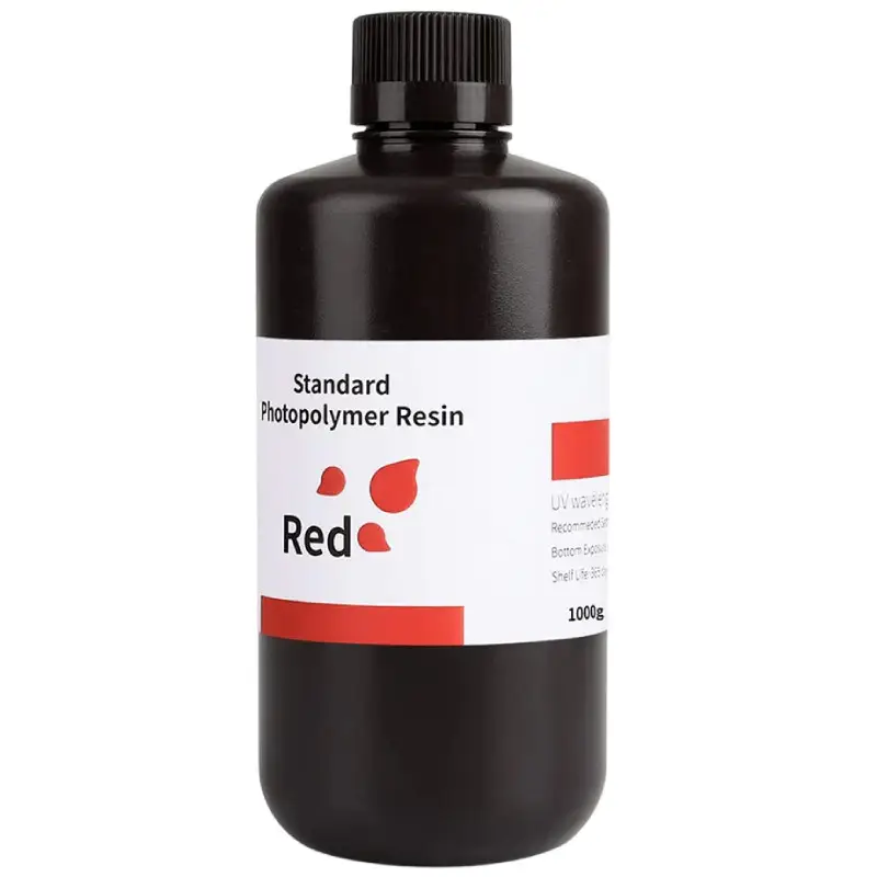Фотополімерна смола Elegoo Standard Resin Red, 1кг, червона