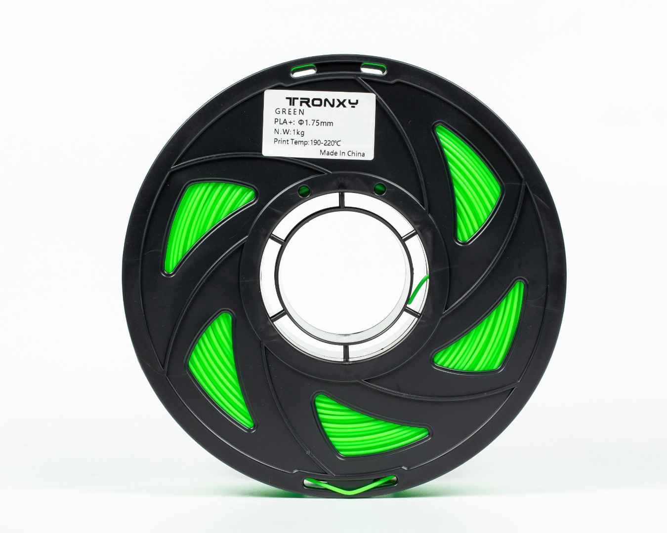 Зелений PLA (ПЛА) пластик філамент для 3D принтера 1кг, 1.75мм, 330м Tronxy Filament