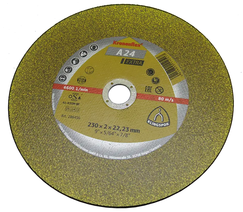 Круг відрізний Klingspor Kronenflex 230x2,0x22,23 А 24 EX GER EXTRA